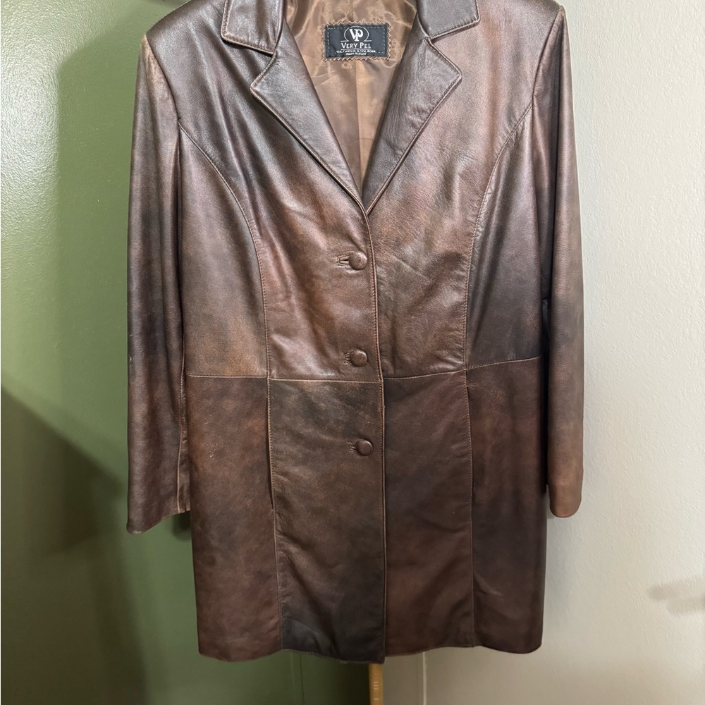 Women's Brown Leather Jacket